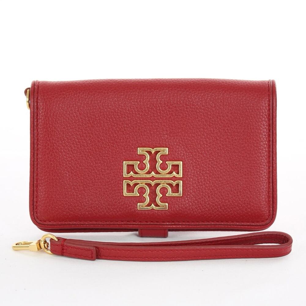 Tory Burch Bifold Red Leather Wallet
